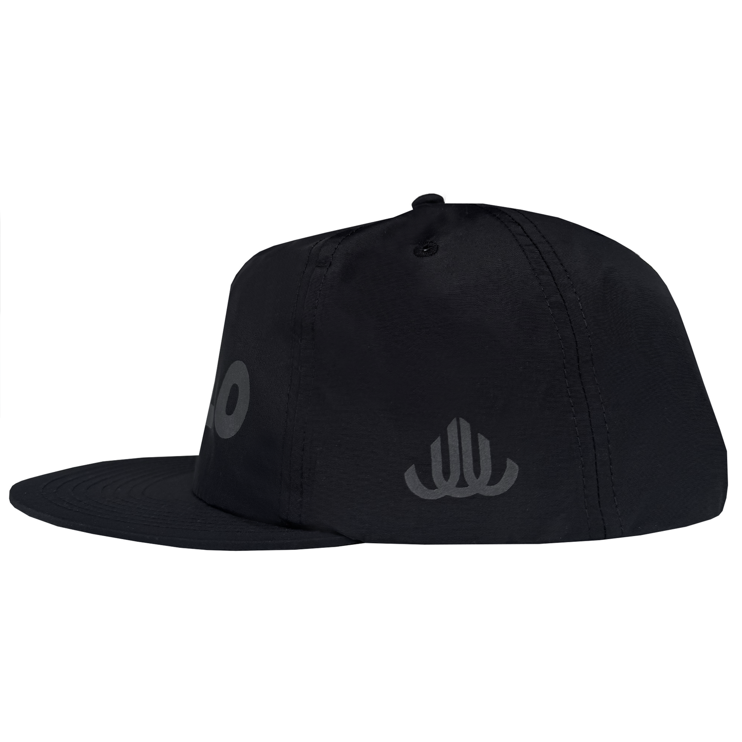 Night Run Quick Dry Nylon Hat - Black