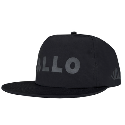 Night Run Quick Dry Nylon Hat - Black